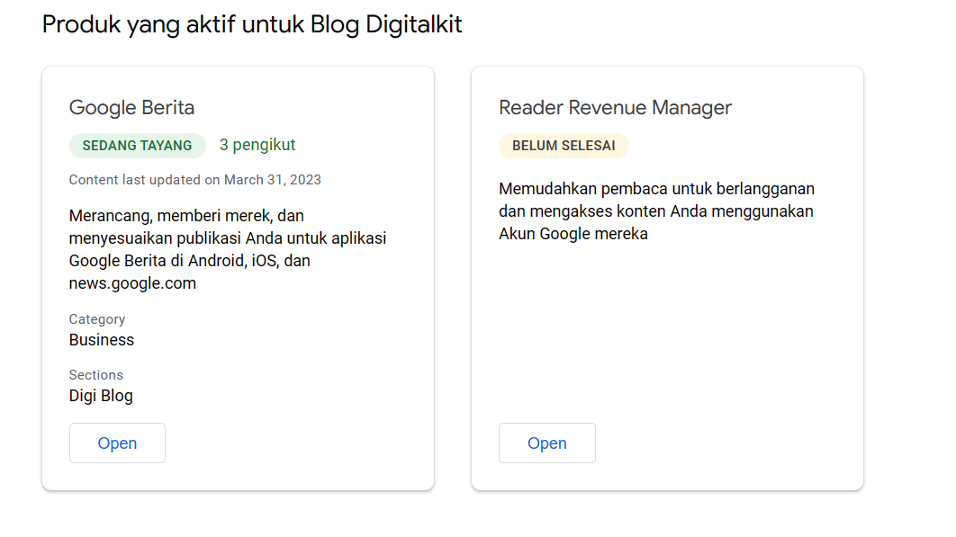 Program Reader Revenue Manager Google News