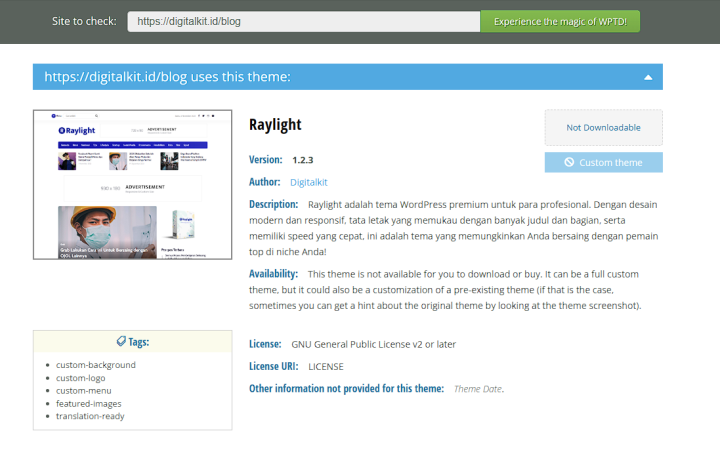 Cara Mengetahui Tema Wordress Orang Lain