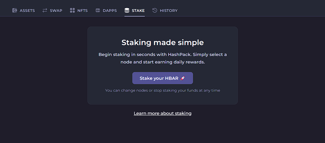 cara staking hbar coin
