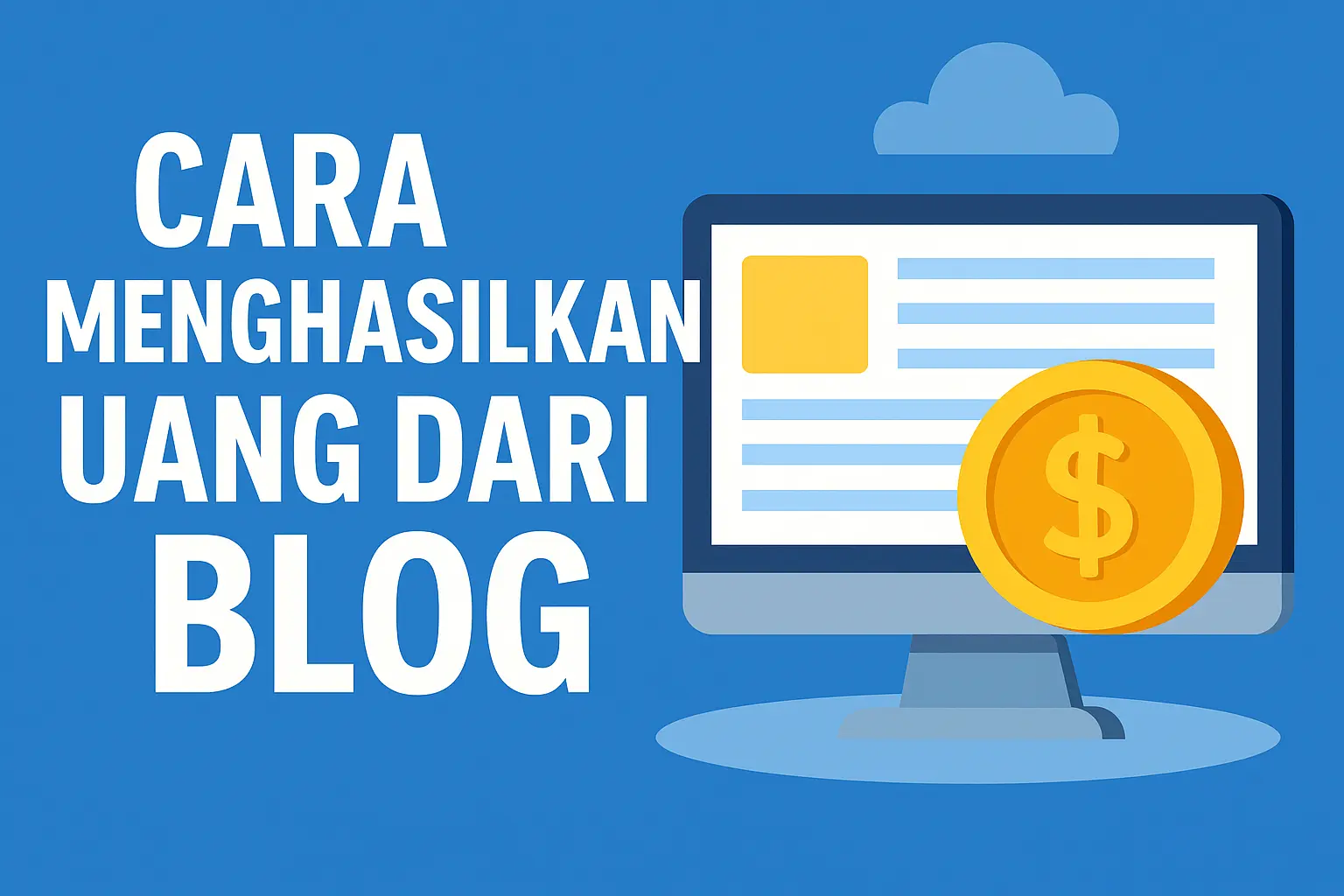 Cara Menghasilkan Uang dari Blog