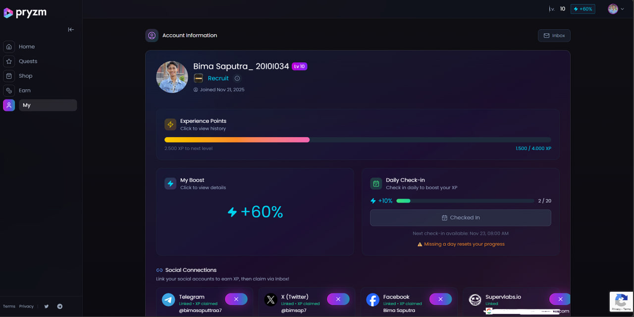 Pryzm GG Quest Airdrop