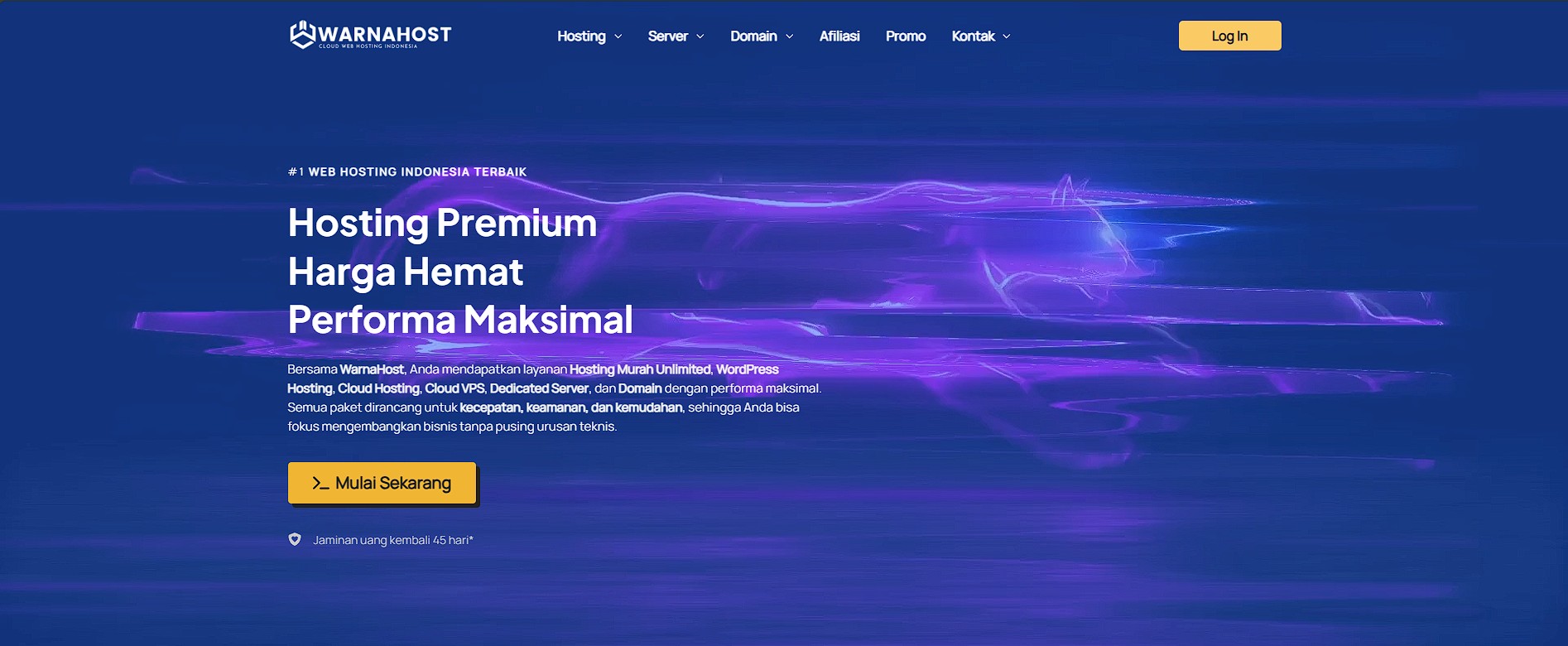 review jujur warnahost